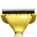 Handle Self Cleaning Pet Dog Deshedding Tool Brush